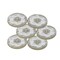 50L (32mm / 1.25") Beige Shell Look Buttons Swirl Ivory Pattern Large Four Hole Coat Button